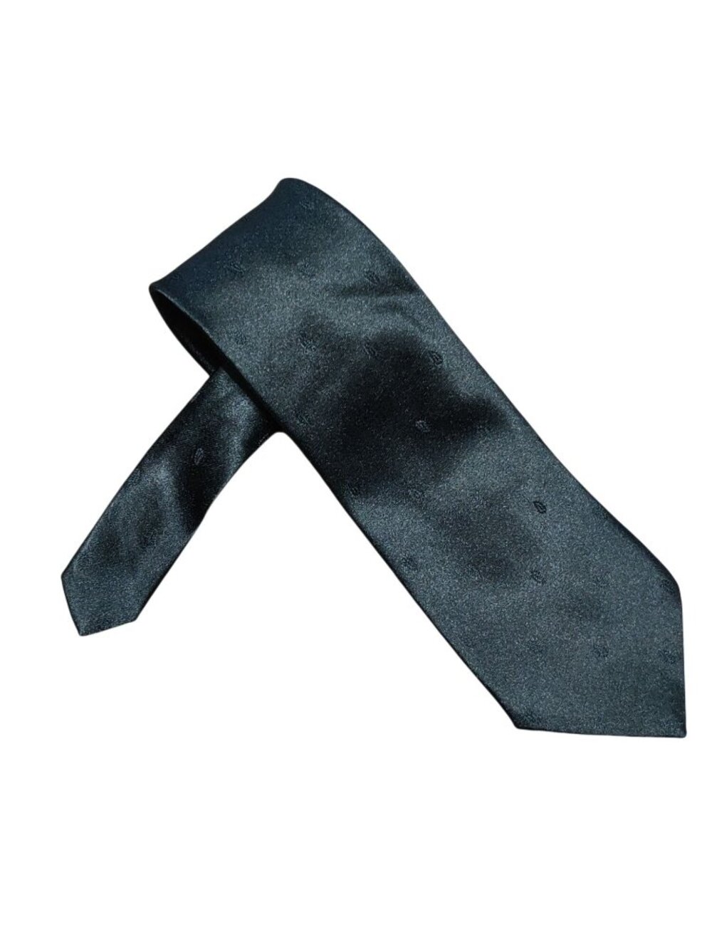 Mervyns Tie Black Tonal Dot Formal Wedding Vintage Classic Necktie Special Event